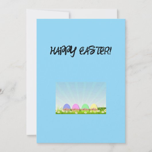 Happy Easter Wenskaart Feestdagenkaart (Voorkant)