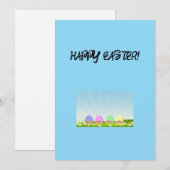 Happy Easter Wenskaart Feestdagenkaart (Voorkant / Achterkant)