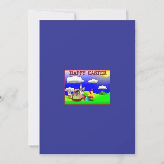 Happy Easter Wenskaart Feestdagenkaart (Voorkant)