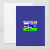 Happy Easter Wenskaart Feestdagenkaart (Voorkant / Achterkant)