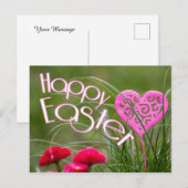 Happy Easter wenskaart voor vrienden en familie Feestdagenkaart (Voorkant / Achterkant)