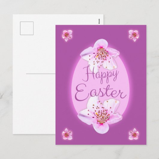 Happy Easter wenskaart voor vrienden en familie Feestdagenkaart (Voorkant / Achterkant)