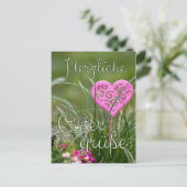 Happy Easter wenskaart voor vrienden en familie Feestdagenkaart (Staand voorkant)