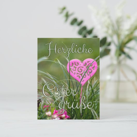 Happy Easter wenskaart voor vrienden en familie Feestdagenkaart (Staand voorkant)