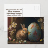 Happy Easter wenst Briefkaart (Voorkant / Achterkant)