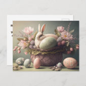 Happy Easter wenst pastelkleuren Briefkaart (Voorkant / Achterkant)