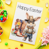 Happy Easter Western Bunny Cowboy Briefkaart