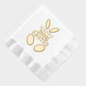 Happy Easter Whimsical Bunny Rabbit Folie Servetten (Rechts)