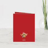 Happy Easter Whimsical Easter Chicken Illustration Bedankkaart (Achterkant)