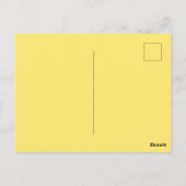 Happy Easter white bunny oren Briefkaart (Achterkant)