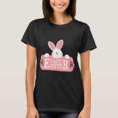 Happy Easter White Bunny T-shirt (Voorkant)