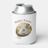 Happy Easter white bunny year photo family name Blikjeskoeler (Blikje Voorkant)