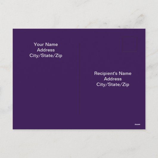 Happy Easter White Cross Paarse Christelijk Feestdagenkaart (Achterkant)