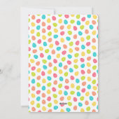 Happy Easter White Hand-Lettered de Foto van het M Feestdagenkaart (Achterkant)