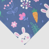 Happy Easter White Love Rabbit Tissuepapier (Detail)