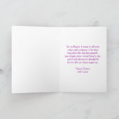 Happy Easter Wife Card - Hyacinth Feestdagen Kaart (Binnen)