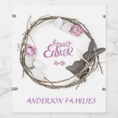 Happy Easter Wijn Etiket (Enkel label)