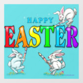 Happy Easter Window Cling Raamsticker (Vel)