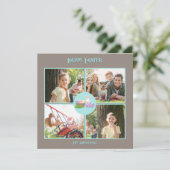 Happy Easter Wishes Flat Green Kaart (Staand voorkant)