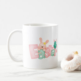 Happy Easter Wishes - Funny Bunny Kisses Koffiemok