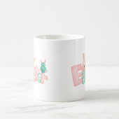 Happy Easter Wishes - Funny Bunny Kisses Koffiemok (Center)