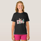 Happy Easter Wishes - Funny Bunny Kisses T-shirt (Voorkant volledig)