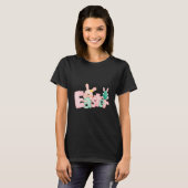 Happy Easter Wishes - Funny Bunny Kisses T-shirt (Voorkant volledig)