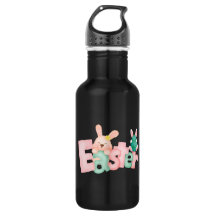 Happy Easter Wishes - Funny Bunny Kisses