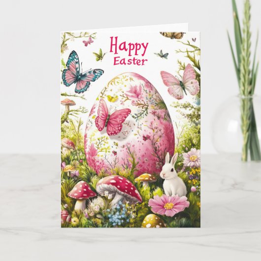 Happy Easter Wishes Kaart (Voorkant)