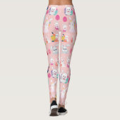 Happy Easter Wishes - Pattern Funny Bunny Easter Leggings (Achterkant)
