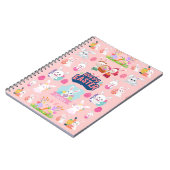 Happy Easter Wishes - Pattern Funny Bunny Easter Notitieboek (Linkerzijde)