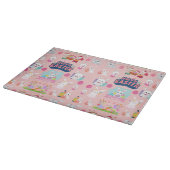 Happy Easter Wishes - Pattern Funny Bunny Easter Snijplank (Hoek)