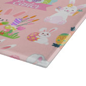 Happy Easter Wishes - Pattern Funny Bunny Easter Snijplank (Hoek)