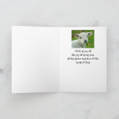 Happy Easter wishes with Lamb of God Kaart (Binnen)