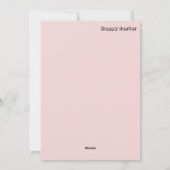 Happy Easter with bunny and eggs Feestdagenkaart (Achterkant)