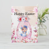 Happy Easter with photo Kaart (Staand voorkant)