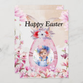 Happy Easter with photo Kaart (Voorkant / Achterkant)