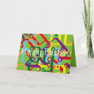 Happy Easter Word Art Wenskaart Feestdagen Kaart