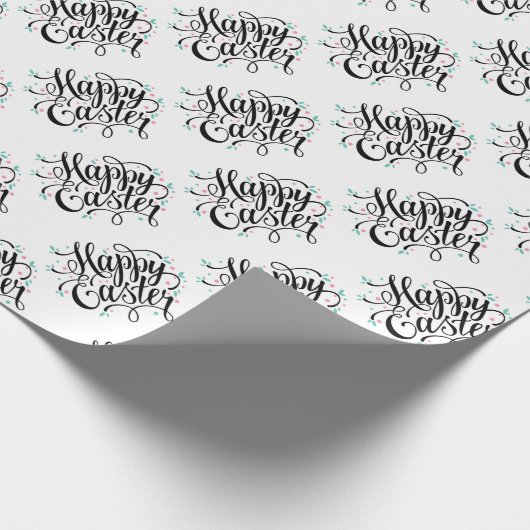 Happy Easter Wrapping Paper Cadeaupapier (Hoek)
