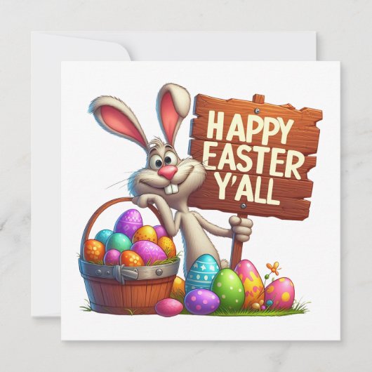 Happy Easter Y'All Kaart (Voorkant)