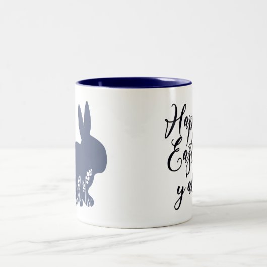 Happy Easter Y'all Tweekleurige Koffiemok (Center)