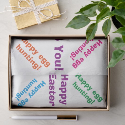 Happy Easter Yellow Chick Tissuepapier (Geschenk)