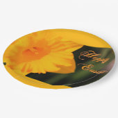 Happy Easter Yellow Spring Daffodil Flower Papieren Bordje (Gekanteld)