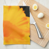 Happy Easter Yellow Spring Daffodil Flower Theedoek (Quarter Fold)