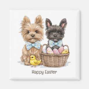 Happy Easter Yorkshire Terriër honden Magneet