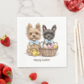 Happy Easter Yorkshire Terriër honden Servet (Insitu)