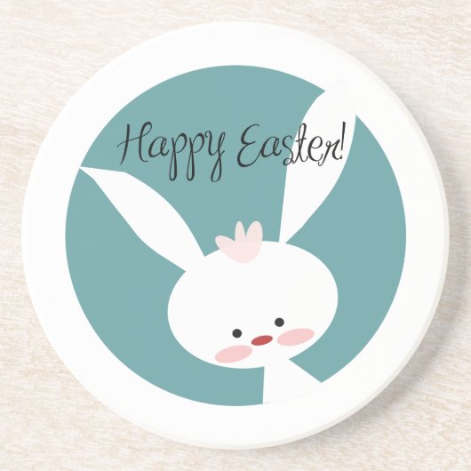 Happy Easter Zandsteen Onderzetter (Voorkant)