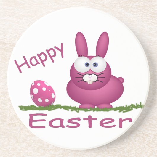 Happy Easter Zandsteen Onderzetter (Voorkant)