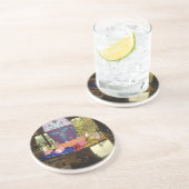 Happy Easter Zandsteen Onderzetter (Zijkant)