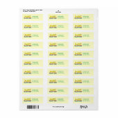 Happy Eastermet Flowers Etiket (Full Sheet)